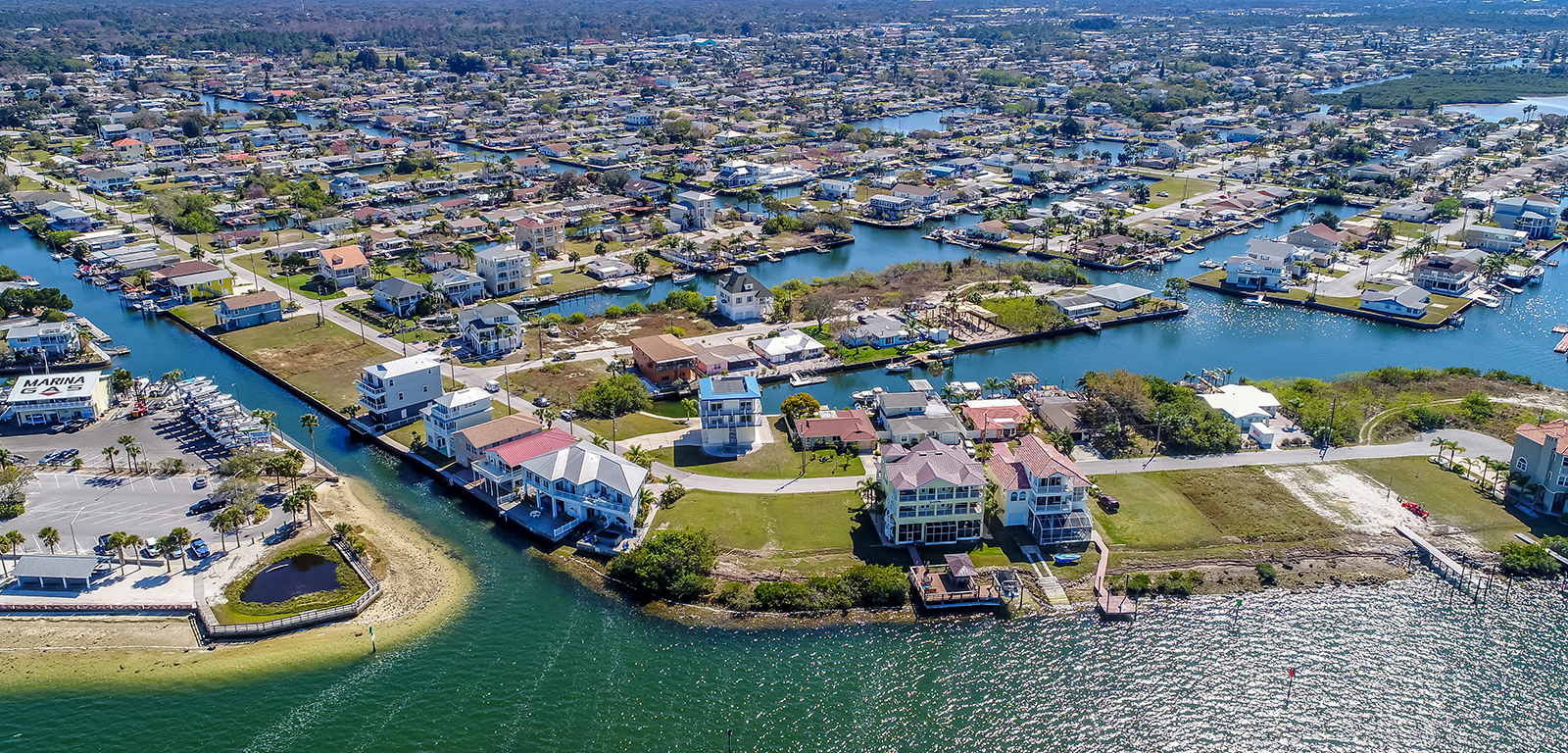 Hudson Beach Florida aerial photo