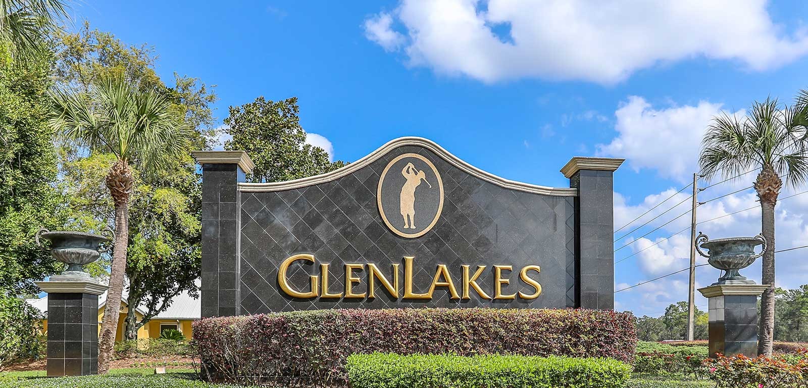 Glen Lakes neighborhood welcome sign